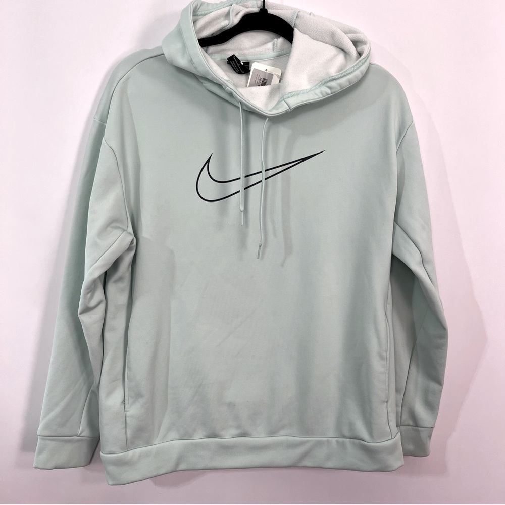 Nike Mint Green Front Check Hooded Sweatshirt Sz Small NWT